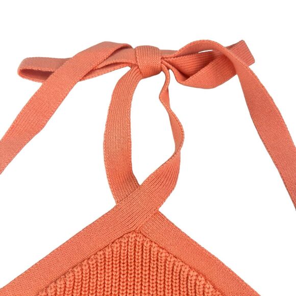 J. Crew Halter Sweater Tank Womens XXL 2XL Cotton / CASHMERE Blend Tie Backless - Picture 7 of 10